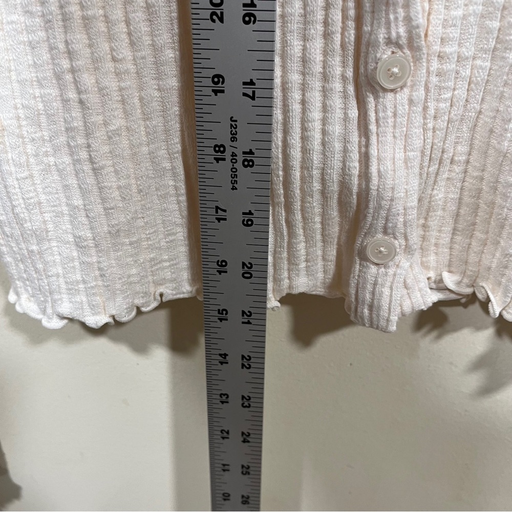 NWT Madewell size medium Samsoe Sajuni Cardigan sweater women ivory - Picture 3 of 8